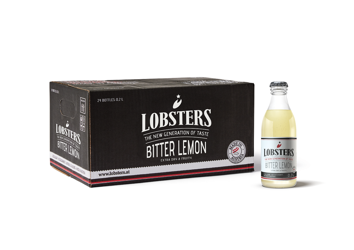 LOBSTERS BITTER LEMON - 1 Karton/24 Flaschen - 200 ml